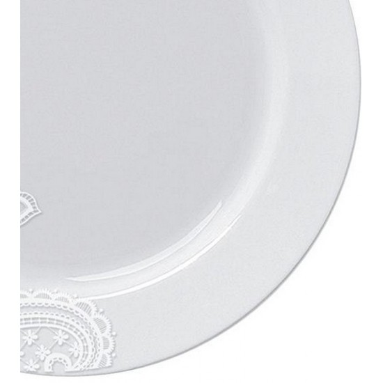 Prato Avulso Sobremesa 20cm Capri Madri Porcelana Germer